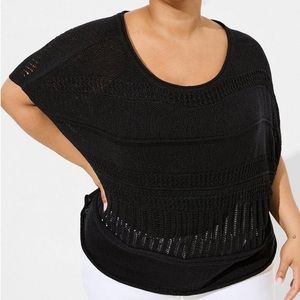 Torrid‎ Pontelle Boat Neck Cropped Sweater